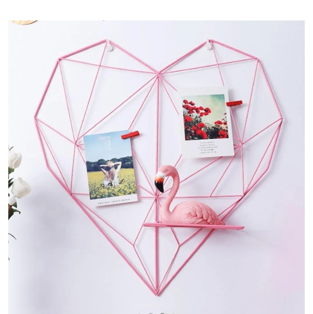 Heart Grid Wall Decor